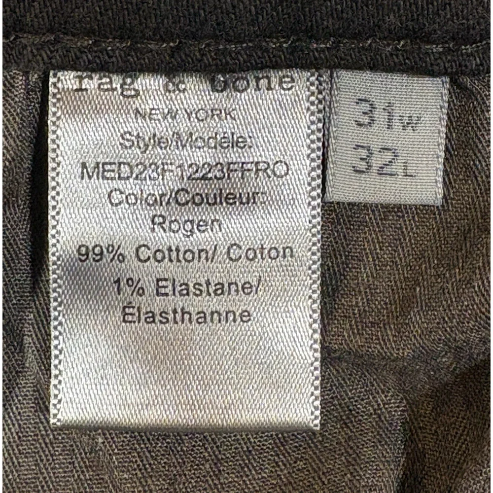 rag & bone Fit 2 Rogen Men 's Denim Slim Jeans - Black Dark Gray, 31 x 32